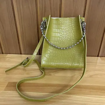 크로커다일풍 숄더백