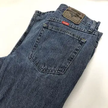 랭글러 W32L32 스트레이트 데님 인디고 블루 남성용 M