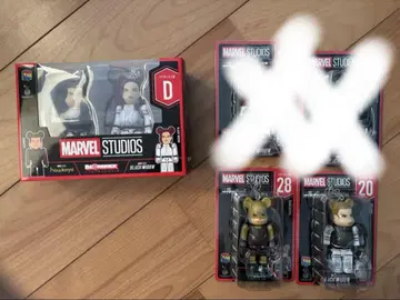 MARVEL BE@RBRICK 해피 복권 페어 박스 D 등 세트