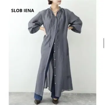 SLOB IENA 시어 볼륨 셔츠 원피스 롱 원피스 23AW