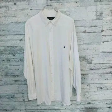 랄프 로렌 긴팔 셔츠 화이트 3XL
