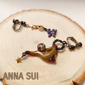 ANNA SUI/ 안나수이 나무늘보 모티브 귀찌 브라운