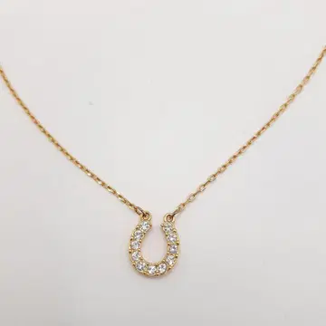 SWAROVSKI 스와로브스키 골드 목걸이 말발굽