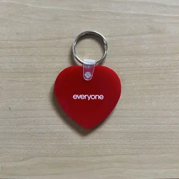 everyone 러버 키링 하트 레드 빨간색