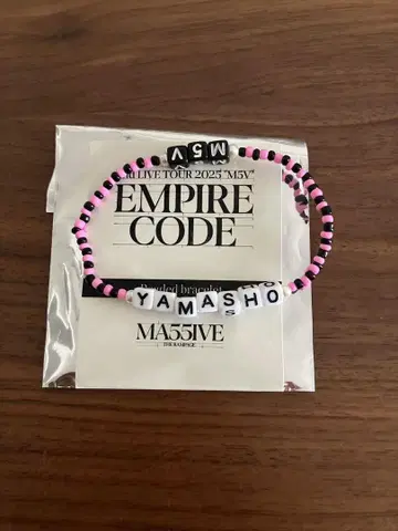 MA55IVE 야마모토 쇼고 비즈 팔찌 EMPIRE CODE
