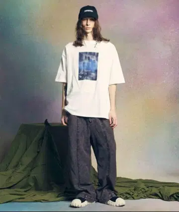 Heavy-Weight Sweat Pin tuck Wide Pants