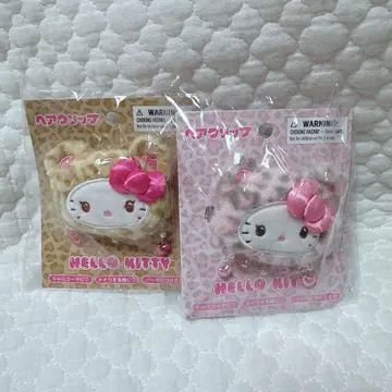 산리오 킹받는 헬로키티 헤어 클립 헤이세이 레트로