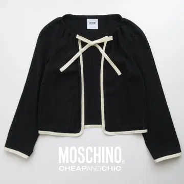 MOSCHINO CHEAPANDCHIC 모스키노 리본 가디건 이태리 제
