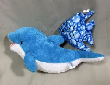 해피 마린 돌고래 엔젤스 피쉬 블루 봉제 인형