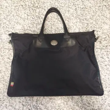 비즈니스백 블랙 나일론 가죽