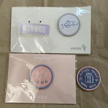 원우 와펜 배지 네임 배지 세트