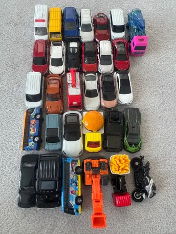 미니카 31대 세트 프라이드 포테이토 햄버거 포함