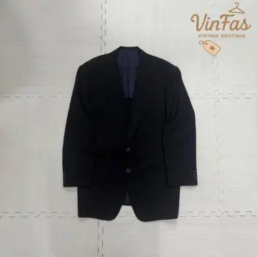 남성용 vintage 테일러드 자켓 수트 비즈니스 블랙