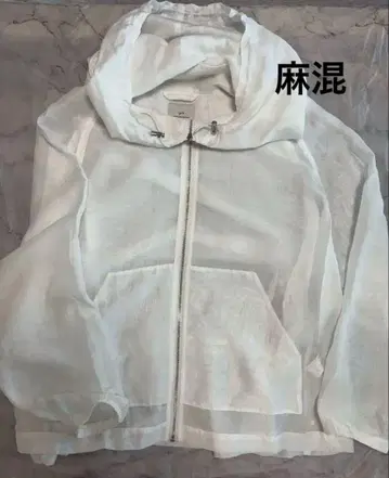 후드 부착 마운틴 파카 화이트 자켓