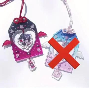 니디가 아메짱 부적풍 아크릴 키링 몽환룩 병약미