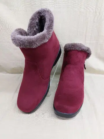 숏부츠 22.5cm 적갈색 편안한 미끄럼 방지 밑창 3E 퍼 포함