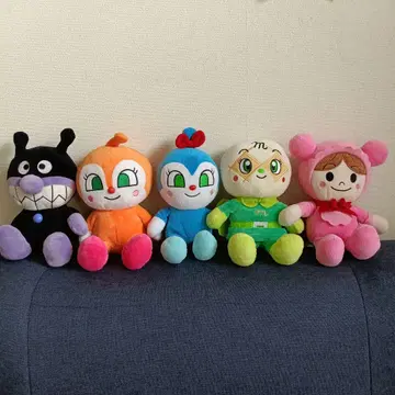 호빵맨 봉제 인형 5체 세트