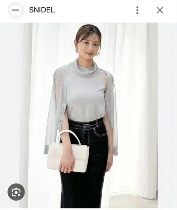 SNIDEL 시어 니트 앙상블