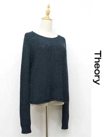 H465/THEORY 스웨터 긴팔 니트 드롭 숄더 알파카 혼방 S