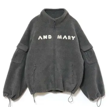 AND MARY Mary 로고 플리스 재킷