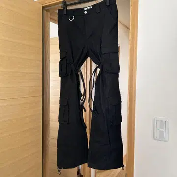 black bondage trouser
