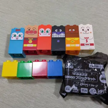 새상품급 호빵맨 블록 스카이락 블록 세트