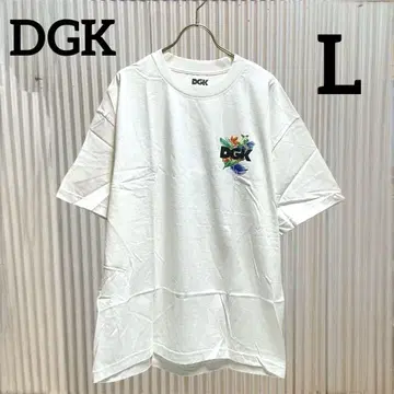 새상품 미사용 DGK 디자인T셔츠 스트릿 백 프린트 화이트 L