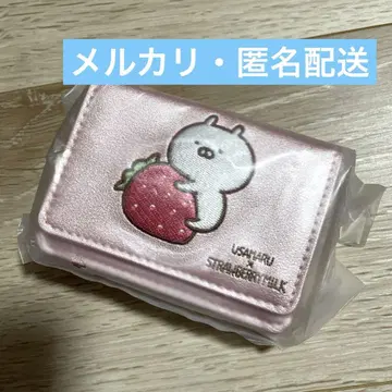 우사마루 딸기 우유 미니 지갑 한정품