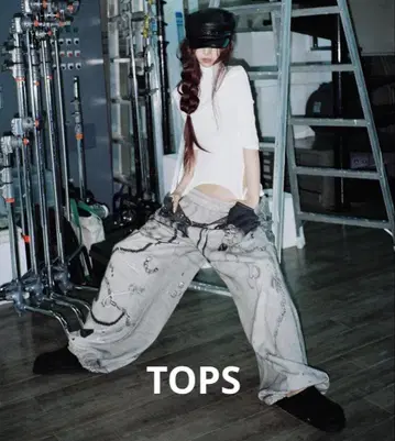 WHITE THEREDTHREAD S LOOP DRAPE TOPS