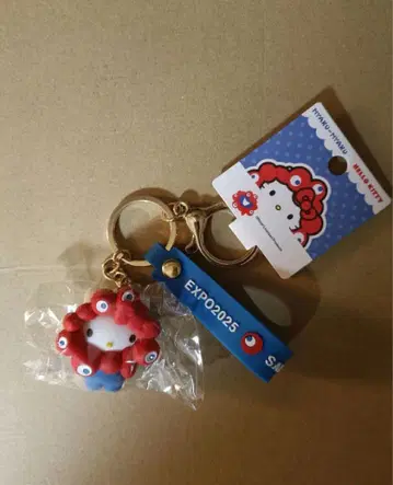오사카 간사이 만박 회장 한정판 산리오 입체 마스코트 스트랩 키티 키링