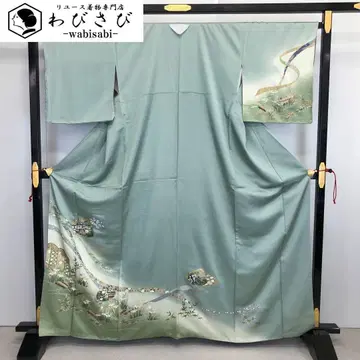 호몬기 조개 맞춤 금채 꽃 무늬 콩색 교육용 실 K-3652
