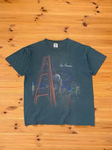 90's San Francisco Skyline Night T-Shirt