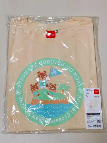 Nintendo 모여봐요 동물의 숲 T셔츠A 너굴&콩돌&밤돌이
