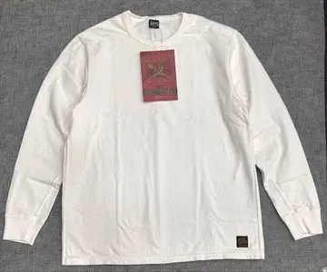 디럭스웨어 (DELUXEWARE) 헤비 온스 무지 긴팔 티셔츠 화이트 M