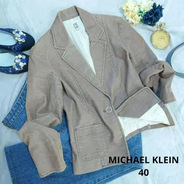 MICHAEL KLEIN 코듀로이 자켓 (L 상당) 브라운/면 혼방