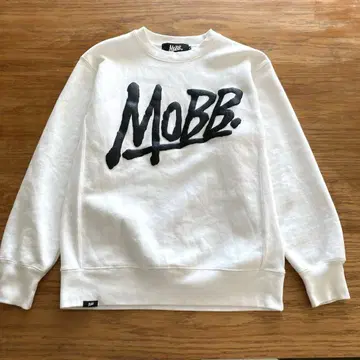 MOBB 모브 맨투맨 화이트 M 사이즈 속기모