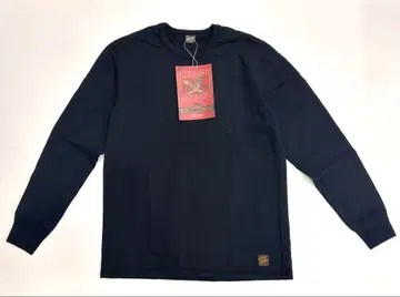 디럭스웨어 (DELUXEWARE) 헤비 온스 무지 긴팔 티셔츠 블랙 L