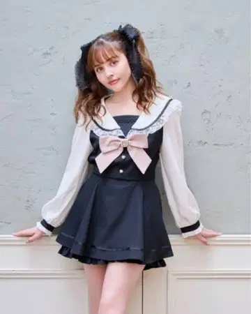 LIZLISA 세일러 카라 셋업 긴팔