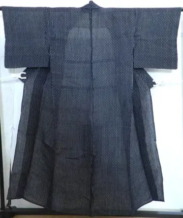 손으로 짠 린넨 기모노 다이쇼 시대 전후 상품 오미조후 에치고조후