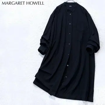 [새상품급] MHL. 마가렛호웰 캐시미어 혼방 밴드 카라 셔츠 원피스