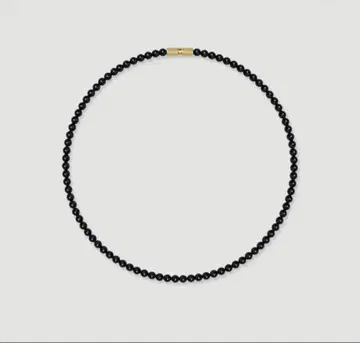 LORO 로로 amulet Onyx necklace 4mm x 40cm