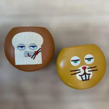 빵도둑 컴팩트 케이스 자수 2세트