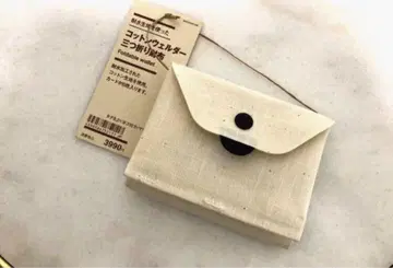 [ MUJI ] 코튼 웨더 3단 폴더형 지갑
