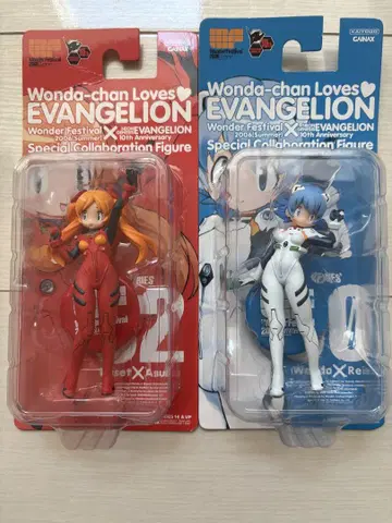 완다짱 Loves EVANGELION 피규어 2체 세트