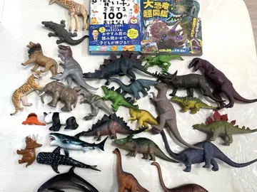 공룡 동물 피규어 세트 28개 도서 2권