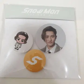 Snow Man 한국 팝업 이와모토 캔뱃지