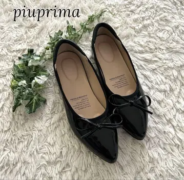 piuprima 코어 워크 발레 슈즈 리본 블랙 23cm