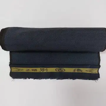 다크 네이비의 직조 무늬 옷감 새상품