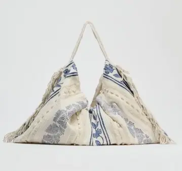 ZARA 프린트 패턴 쇼핑백 멀티 컬러