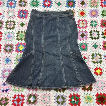 데님 머메이드 스커트 vintage
